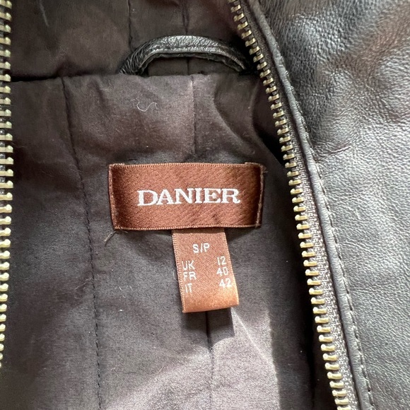 Black Danier Leather Jacket - Picture 2 of 3